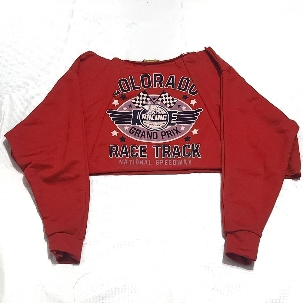 Splash  Red Cropped Top